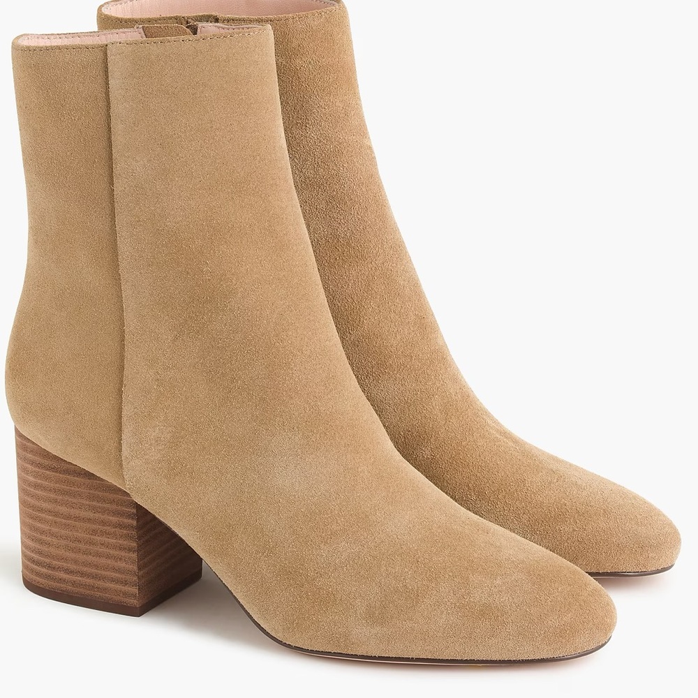 J. Crew Sadie Ankle Boots Camel Suede